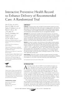 A Randomized Trial - CiteSeerX