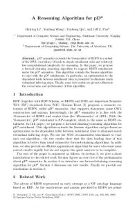 A Reasoning Algorithm for pD