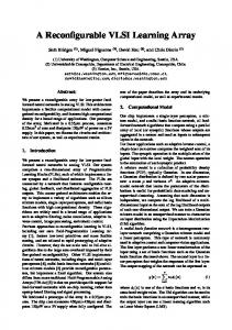 A Reconfigurable VLSI Learning Array