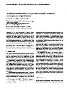 A reference framework for process-oriented software development ...