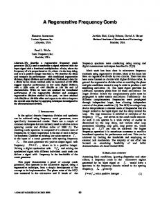 A Regenerative Frequency Comb