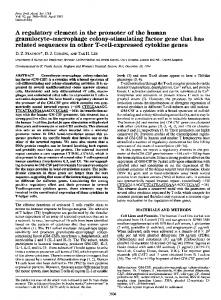 A regulatory element in the promoter of the human granulocyte ...