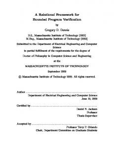 A Relational Framework for Bounded Program ... - Semantic Scholar