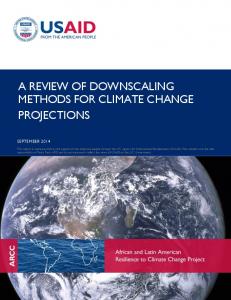 a review of downscaling methods for climate change projections - Ciesin