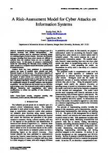 A Risk-Assessment Model for Cyber Attacks on Information Systems