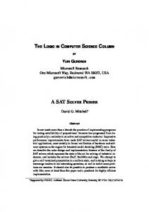 A SAT Solver Primer