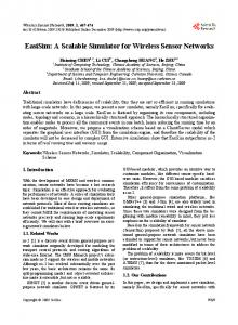 A Scalable Simulator for Wireless Sensor Networks - Scientific ...