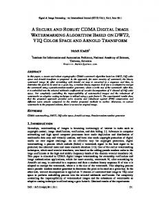 a secure and robust cdma digital image watermarking algorithm based