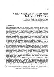 A Secure Mutual Authentication Protocol for Low-cost RFID System