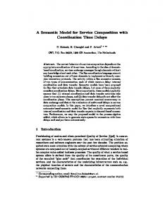 A Semantic Model for Service Composition with ... - CiteSeerX