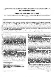 A Semi-Analytical Method for Calculating Revisit Time for Satellite