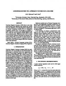 A SEMIPARAMETRIC PCA APPROACH TO FMRI DATA ANALYSIS ...