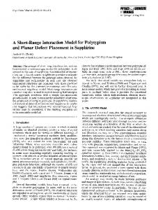 A short-range interaction model for polytypism and ... - Springer Link