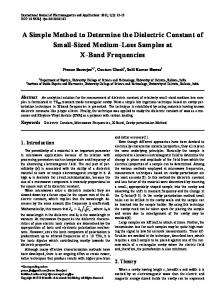 A Simple Method to Determine the Dielectric