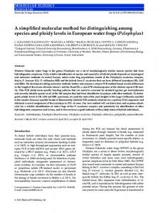 A simplified molecular method for distinguishing ...