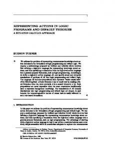 a situation calculus approach