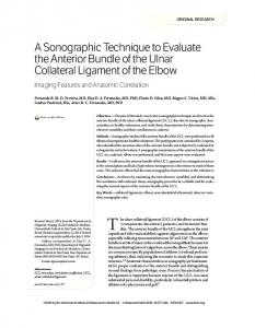 A Sonographic Technique to Evaluate the ... - Wiley Online Library