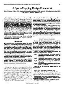 A Space-Mapping Design Framework - CiteSeerX