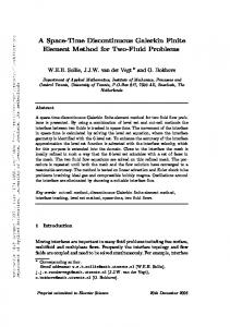 A Space-Time Discontinuous Galerkin Finite Element Method for Two ...