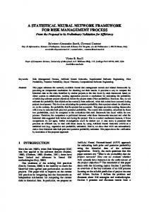 a statistical neural network framework for risk management process