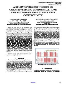 a study of recent trends in cognitive radio ...