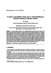 A study on aeroelastic forces due to vortex-shedding ...