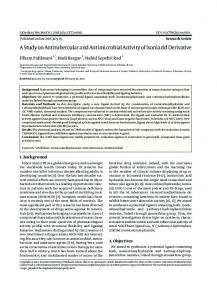 A Study on Antitubercular and Antimicrobial Activity of Isoniazid ...