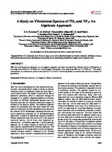 A Study on Vibrational Spectra of PH3 and NF3: An Algebraic Approach