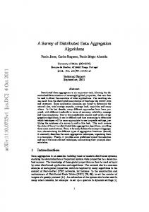 A Survey of Distributed Data Aggregation Algorithms