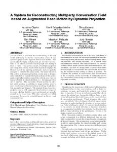 A System for Reconstructing Multiparty Conversation Field based on