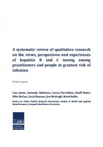 A systematic review of qualitative research on the views, perspectives ...