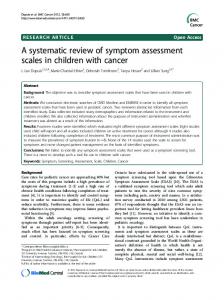 A systematic review of symptom assessment scales in ... - BioMedSearch