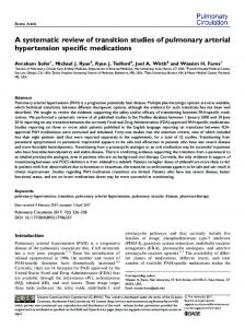 A systematic review of transition studies of ... - Semantic Scholar