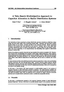A Tabu Search Multiobjective Approach to ... - Semantic Scholar