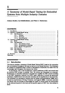 A Taxonomy of Model-Based Testing for