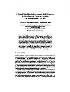 A Textual-Based Similarity Approach for Efficient and Scalable ...