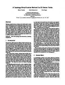 A Topology Simplification Method For 2D Vector Fields - Purdue CS