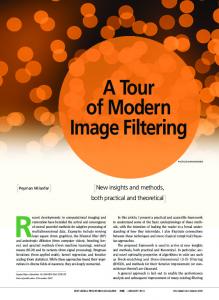 A Tour of Modern Image Filtering