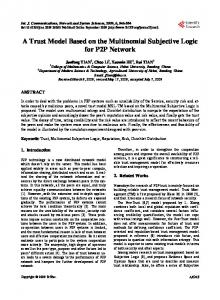 A Trust Model Based on the Multinomial Subjective ... - Semantic Scholar