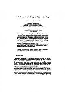 A UML-based Methodology for Hypermedia Design - Semantic Scholar