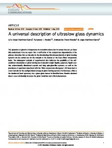 A universal description of ultraslow glass dynamics