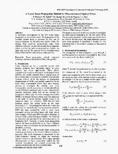 A Vector Beam Propagation Method for ...