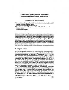 A vine and gluing copula model for permeability stochastic simulation