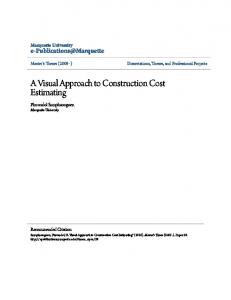 A Visual Approach to Construction Cost Estimating