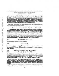 A WEAK GALERKIN MIXED FINITE ELEMENT METHOD FOR ...