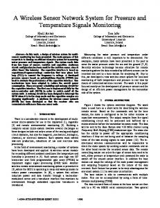 A Wireless Sensor Network System for Pressure and ... - IEEE Xplore