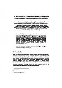 A Workbench for Collaborative Ontological ... - Semantic Scholar