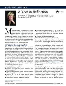 A Year in Reflection - AORN Journal