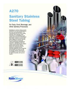 A270 Sanitary Stainless Steel Tubing