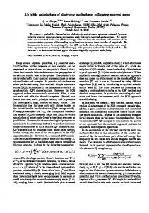 Ab initio calculations of electronic excitations ... - ETSF Palaiseau